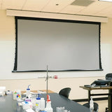 Draper 154110TY Acumen XL V Series Electric Projection Screen, Tab-Tensioned, Surface-Mounted, White