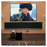Draper 253103CD 193" Fixed Projection Screen for Cinematic Effect, HDTV 16:9, Black Framed, CineFlex White XT700V