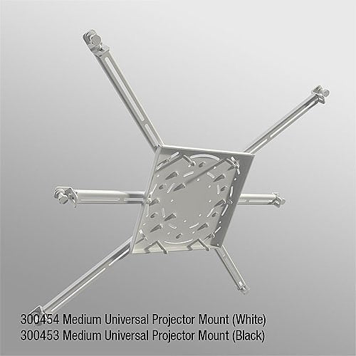 Draper 300454 Medium Universal Projector Mount for AeroLift, 200 lb Max, White