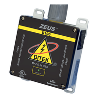 DITEK D100-2403D Surge Protector, 240VAC, 3-Phase