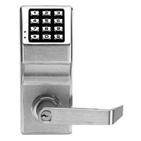 Napco DL2700/26D Trilogy T2 Standalone Push Button Cylindrical Lock, Satin Chrome