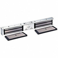 DynaLock 2022-US28-OFA 2000 Series 1200 LB Holding Force Double Outswing Electromagnetic Lock, Satin Aluminum, Armature Offset