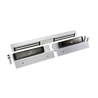 DynaLock 2282-US19-DSM2 Surface Mount Double Low Profile MagLock, 1200 lb Holding Force, Door Status Monitor, US19 Finish