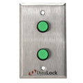 DynaLock 6125M Dual Push Button, 1-Gang, Momentary
