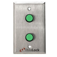 DynaLock 6125M Dual Push Button, 1-Gang, Momentary