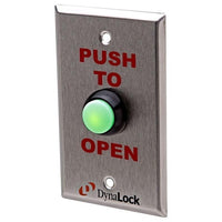DynaLock 6176BBX Exit Device Weatherproof, Push to Open Button