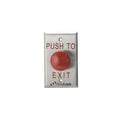 DynaLock 6290-US10B-NR-LED Single Gang "PUSH TO EXIT" Palm Switch, Bi-Color LED