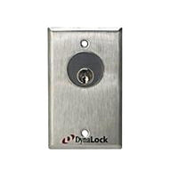 DynaLock 7022-CYL-LED-US32D Keyswitch Momentary DPDT with Cylinder