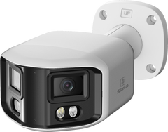 Silarius X SIL-PB8MP28AU 8MP Smart Dual Illumination Panoramic Auto Stitching ONVIF Bullet Network Camera with 2-Way Audio (NDAA Compliant)