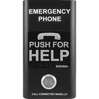 Viking E-1600-BKA ADA Compliant Compact Handsfree Emergency Phone, Phone Line Powered, Black