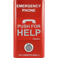 Viking E-1600-RD-IP Compact VoIP Emergency Phone, Red