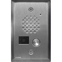 Viking E-50-SS-EWP 1-Gang Stainless-Steel Video Entry Compact Phone with Enhanced Weather Protection
