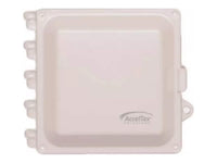 AccelTex ATS-00461 6x6x4 Polycarbonate Enclosure, Solid Door, Latch Lock, Cord Grip, Blank Back Plate