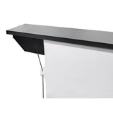 Elite Screens FTE122H3 Kestrel Tab-Tension 3 Series Electric Floor-Rising Projection Screen, CineWhite Screen Material, 122", Matte White