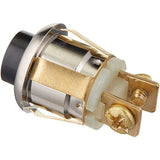 Edwards Signaling 694-B Low Voltage Non-Illuminated Pushbutton, 3/4" Dia x 1-7/32" H, 1-NO Contact, Extended / Raised Button Operator, Black