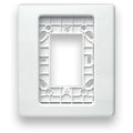 Edwards Signaling EG1TW Genesis EG1 Compact Wall Trim Plate, White