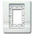 Edwards Signaling EG1T Genesis Trim Plate, No Marking, White