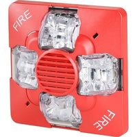 Kidde EWGSVMRF Outdoor Fire Speaker Strobe Alert System, 15-115 cd, Red