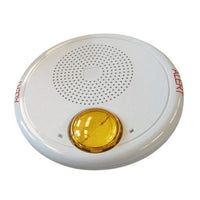 Kidde GCHFWA-S7VMA GC Series Genesis High Fidelity Ceiling Speaker-Strobe, "ALERT" Text Marking, Amber Lens, White