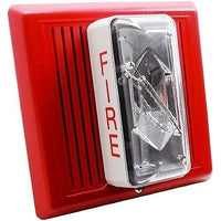 Kidde INT-7AR2 Re-Entrant Speaker Strobe, 25V, 15/75 cd, Clear Lens, Red Housing