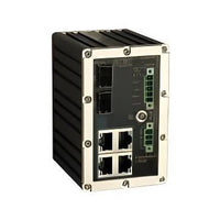 KBC Networks ESMGS4-P2-B 6-Port Industrial Managed Gigabit Switch, 4-Port 10/100/1000M PoE, 2-Port Gigabit SFP