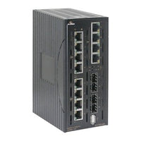 EtherWAN EX78934R-0VB EX78900R Series Hardened Managed 16-Port Gigabit PoE Ethernet Switch, 12 PoE Ports, 4 SFP, 240W
