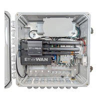 EtherWAN EASYPOE34X Pro Series NEMA-4X Polycarbonate Enclosure, 12-Port 10/100/1000BASE-T PoE (90W) + 4-Port 1/10G SFP+ Managed Switch