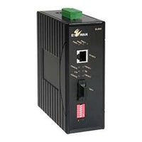 EtherWAN EL900-A-C-1-C Hardened MDA Converter, DIN Rail, Orange