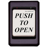 Essex HET-K-PTO Hand-E-Tap Programmable Touch Switch "Push to Open" Graphic, Black Bezel