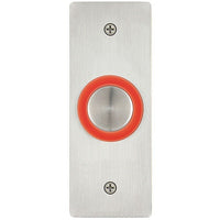 Essex PEB-1SBLANK PEB Series Narrow Piezoelectric No Graphics Switch, Stainless-Steel Faceplate