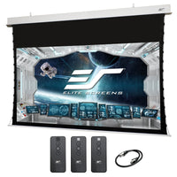 Elite Screens ETB115HD5-E24 115" Electric Tab‑Tensioned Projection Screen