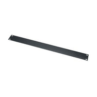 Middle Atlantic FEB1 Blank Rack Panel, Flat, 1U RMS, Steel, Black Powder Coat