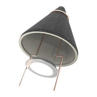 Vanco FF109-250 1-Hour Fire Rated LED Downlight Cover for 6" Fixtures, Black