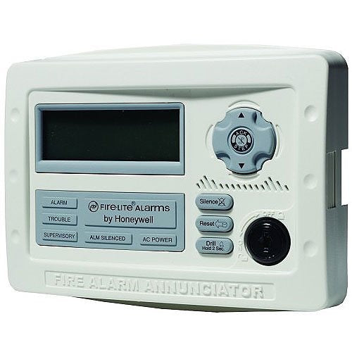 Fire-Lite ANN-80-W 80-Character Serial LCD Annunciator, Compact, Backlit, White