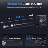 Gitryin Retractable 40W Charger for 3C Devices - Black