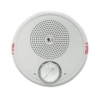 Kidde GCHFWN-S2VMCH High Fidelity Ceiling Speaker-Strobe, "FIRE" Marking, 95, 115, 150, or 177 cd, 25V, Selectable Wattage, White