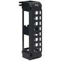 ICC IC107BP8VB Blank Wall Mount Patch Panel with Ports and Zero-U for EZ and HD Style