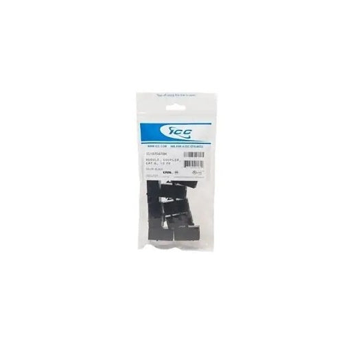 ICC IC107C6TBK Keystone Jack, Cat6 Module Coupler, 10-Pack, Black