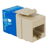 ICC IC107F5TIV Keystone Jack, 10-Pack CAT5E High-Definition Modules, Ivory