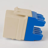 ICC IC107F5TIV Keystone Jack, 10-Pack CAT5E High-Definition Modules, Ivory