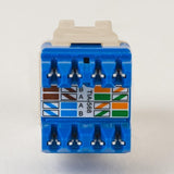 ICC IC107F5TIV Keystone Jack, 10-Pack CAT5E High-Definition Modules, Ivory