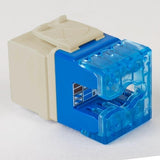 ICC IC107F5TIV Keystone Jack, 10-Pack CAT5E High-Definition Modules, Ivory