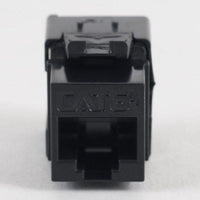ICC IC107GACBK CAT6A Keystone Jack, Pack of 25, Black