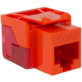 ICC IC107L6COR CAT6 RJ45 Keystone Jack for EZ Style, 25-Pack, Orange