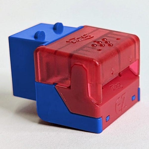 ICC IC107L6TBL Keystone Jack, Module CAT6 EZ, 10-Pack, Blue