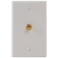 ICC IC630EG0WH Single-Gang Faceplate, F-Type Connector, White