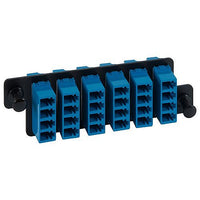 ICC ICFOPL16H9 LC-LC Fiber Optic Adapter Panel with Singlemode Adapters, 24 F, Blue