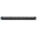 ICC ICMPP24CPA Patch Panel Cat6a Feed-Through 24-Port 1RU RJ45