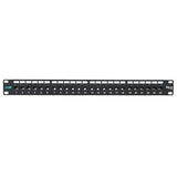 ICC ICMPP24CPA Patch Panel Cat6a Feed-Through 24-Port 1RU RJ45