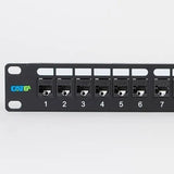 ICC ICMPP24CPA Patch Panel Cat6a Feed-Through 24-Port 1RU RJ45